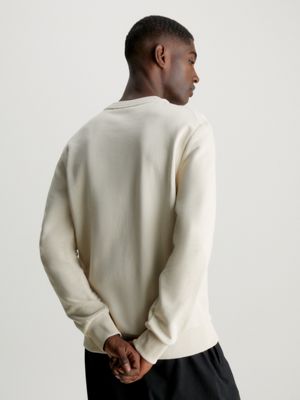 Felpa Calvin Klein con cappuccio e stampa in rilievo uomo