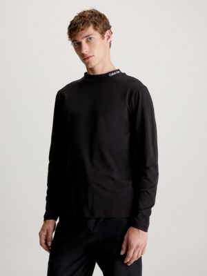 Mock neck 2025 t shirt mens