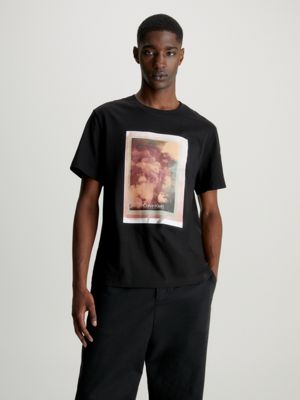 Buy Calvin Klein Black Logo Slim T-Shirt from Next Luxembourg