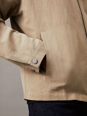 fresh clay linen lyocell jacket for men calvin klein