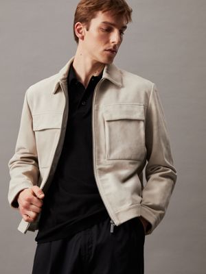 Calvin klein cheap suede jacket