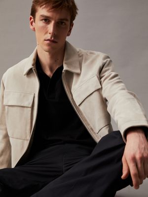 Calvin klein 2025 suede jacket