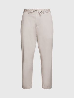 atmosphere relaxed cropped coolmax trousers for men calvin klein