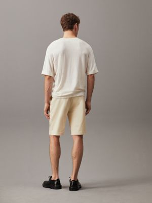 seedpearl stretch satin shorts for men calvin klein