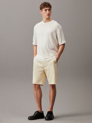 seedpearl stretch satin shorts for men calvin klein