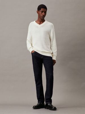 Mens white cotton outlet sweater