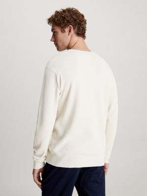 Beige Jacquard Pullover