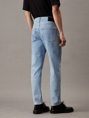 denim light tapered coolmax jeans for men calvin klein