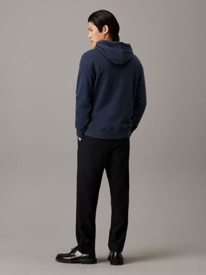 ink relaxed terry modal hoodie for men calvin klein