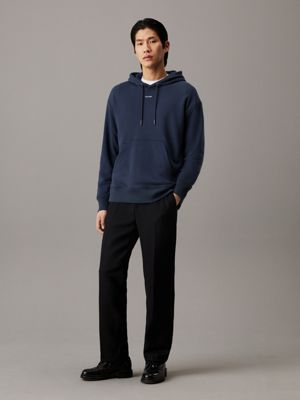 ink relaxed terry modal hoodie for men calvin klein