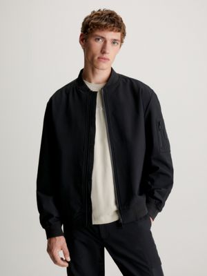 Stretch hooded bomber discount jacket