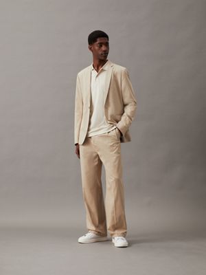 fresh clay slim seacell blazer for men calvin klein