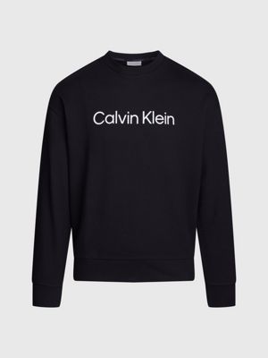 ck black logo sweatshirt for men calvin klein