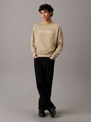 tree house relaxed logo sweatshirt for men calvin klein