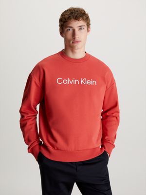 Sudadera calvin klein online roja hombre