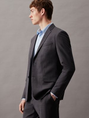 Slim fit wool blazer sale