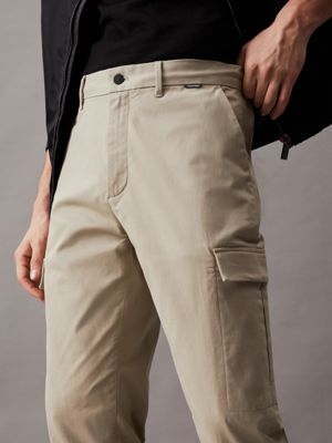 london fog tapered twill cargo trousers for men calvin klein