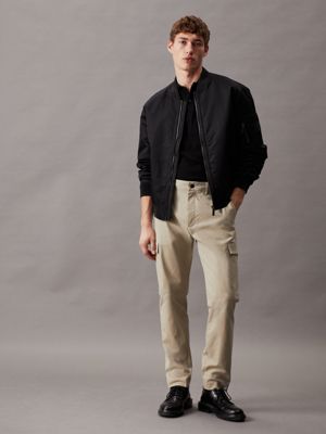 london fog tapered twill cargo trousers for men calvin klein