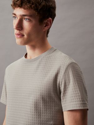 london fog jacquard grid t-shirt for men calvin klein