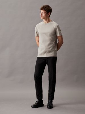 london fog jacquard grid t-shirt for men calvin klein