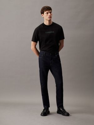 ck black logo t-shirt for men calvin klein