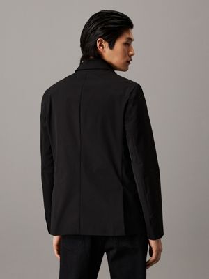 ck black technical stretch bib blazer for men calvin klein