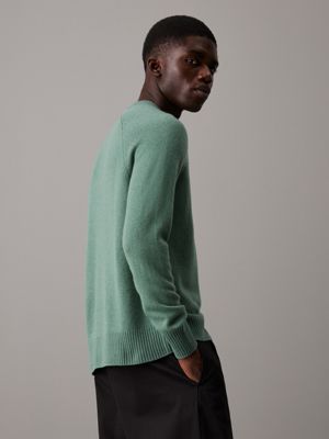 dark forest wool jumper for men calvin klein