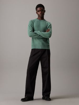 dark forest wool jumper for men calvin klein