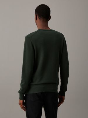 midnight forest pique jumper for men calvin klein