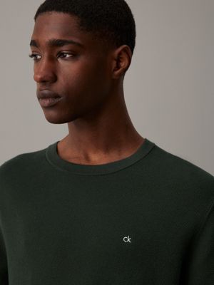 midnight forest pique jumper for men calvin klein