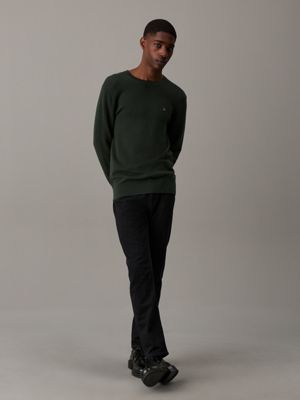 midnight forest pique jumper for men calvin klein