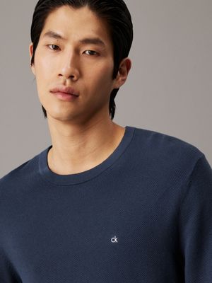 ink pique jumper for men calvin klein