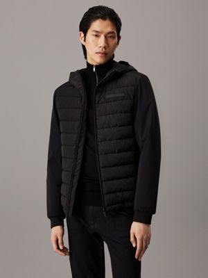 Calvin klein men's alternative down puffer jacket with bib & hood hotsell