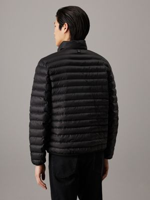 ck black quilted puffer jacket for men calvin klein