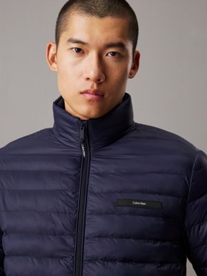 night sky quilted puffer jacket for men calvin klein