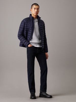 night sky quilted puffer jacket for men calvin klein