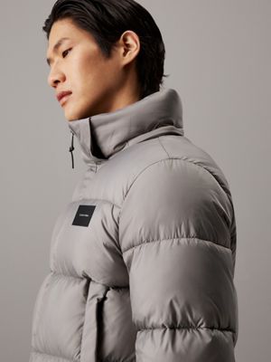 moon mist hooded puffer jacket for men calvin klein