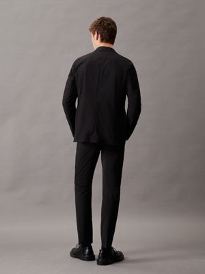 ck black slim technical blazer for men calvin klein