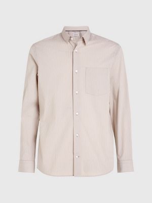 london fog poplin stretch striped shirt for men calvin klein