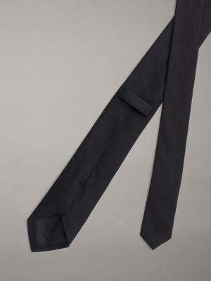 ck black silk tie for men calvin klein