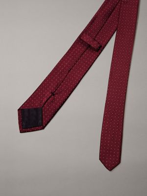 syrah printed silk tie for men calvin klein