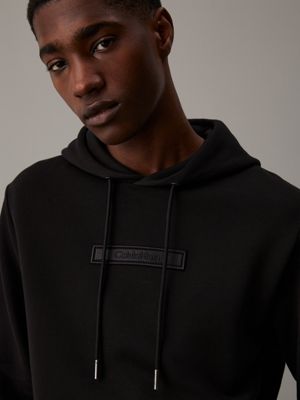 ck black logo hoodie for men calvin klein