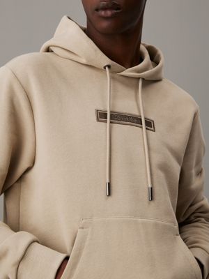 fresh clay logo hoodie for men calvin klein