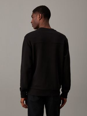 ck black logo sweatshirt for men calvin klein