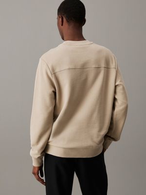 fresh clay logo sweatshirt for men calvin klein