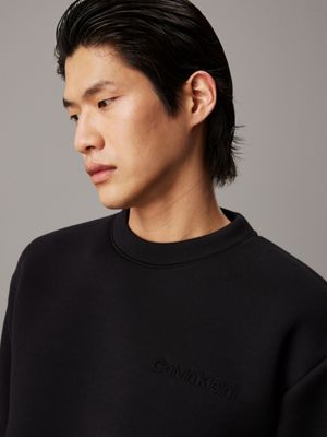 ck black spacer logo sweatshirt for men calvin klein