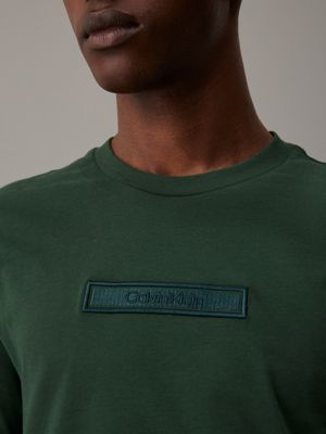 midnight forest logo t-shirt for men calvin klein