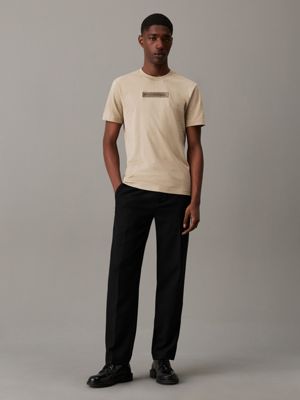 fresh clay logo t-shirt for men calvin klein