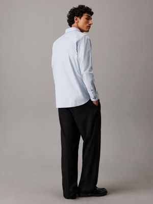 chemise oxford vista blue pour hommes calvin klein