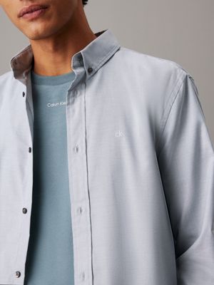 chemise oxford vista blue pour hommes calvin klein